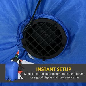 6ft Christmas Inflatables Outdoor Decorations North Pole <b>Mailbox</b> with Penguins Snowman Blow-Up Yard Christmas Decor L - Product Image 6