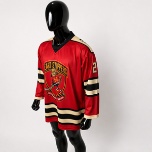 Maillot de hockey sur glace personnalisé pour adulte, en polyester, sublimation, tenue d'équipe, impression nom et numéro - Product Image 3