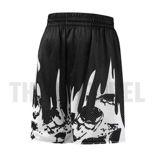 Shorts en maille unisexe style forêt pour sublimation, taille personnalisable, logo, confort, ceinture élastique, shorts pour hommes - Product Image 2
