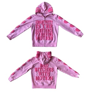 Fabricantes de sudaderas con capucha de alta calidad con cremallera completa, 100% algodón, sudaderas extragrandes personalizadas con impresión en relieve, sudaderas con cremallera completa para hombre - Product Image 1