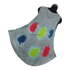 Nouvelle Robe Longue Sexy Tie-Dye Faite à la Main pour Soirée et Plage, Style Bohème Gypsy en Rayonne, Vente en Gros 2026 - Product Image 1