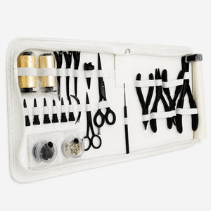 Kit Profesional de Herramientas para Extensiones de Cabello AB Luxury Black Soft, Juego Completo de Herramientas de Salón de Acero Inoxidable Premium, OEM Disponible - Product Image 4