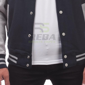 Chaqueta Letterman para hombre, mezcla de lana, ropa exterior elegante, chaqueta de béisbol para hombre, ropa cómoda para el día a día, chaqueta Letterman para hombre - Product Image 5
