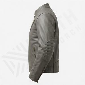 Chaqueta de Motociclista de Cuero Genuino para Hombre de la Mejor Calidad, Nueva Colección de Invierno, Chaquetas de Motocicleta con Protecciones Desmontables Personalizadas - Product Image 3