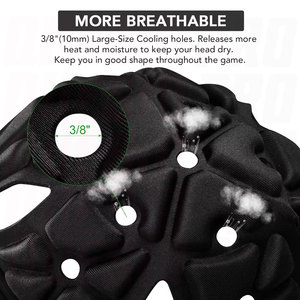 Casque de football américain souple pour jeunes, casque de football souple pour football 7v7, casque souple pour flag football, enfants, adultes, rugby - Product Image 2