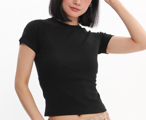 Prix d'usine OEM, t-shirt femme en gros, t-shirt femme en coton, t-shirt femme tendance, livraison rapide - Product Image 6