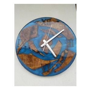 Best Quality Wood and Resin Wall <b>Clock</b> Craft Modern Luxury Living Room Hotel Decorate <b>Clock</b> Wall Mounted for Sale - Product Image 5