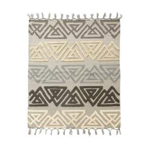 พรมผ้าฝ้ายทอแบบกลับด้านได้เสื่อปูพื้นตกแต่งแบบถักทอเรียบเหมาะสำหรับห้องรับประทานอาหารหรือบริเวณข้างเตียง - Product Image 1