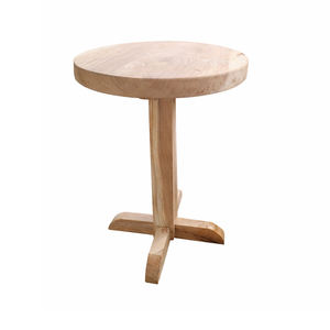 Mesa Redonda de Madera de Suar Sólida, Ecológica, Duradera y Elegante con Base de Patas de Gallina para Cafetería, Restaurante y Hotel - Product Image 6