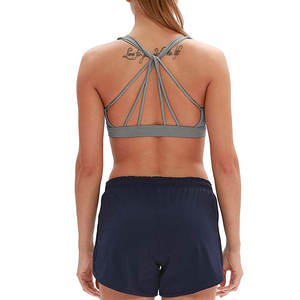 Soutien-gorge de sport respirant à maintien élevé pour femme, fabriqué par le fabricant d'équipement d'origine, avec coussinets amovibles et découpe frontale, idéal pour le yoga et la gym - Vente en gros - Product Image 5