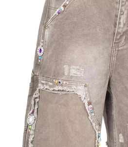 Nuevos shorts de mezclilla personalizados para hombre, lisos, 100% algodón, suaves, gruesos, cómodos y transpirables a un precio muy bajo. - Product Image 6