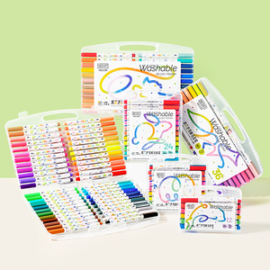 <span class=keywords><strong>Pennarelli</strong></span> <span class=keywords><strong>per</strong></span> <span class=keywords><strong>Tessuti</strong></span> 12/24/36/18/48 Pezzi, Non Tossici, Multicolore, <span class=keywords><strong>Lavabili</strong></span>, Acrilici <span class=keywords><strong>per</strong></span> Scrivere e Disegnare - Product Image 6