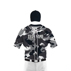 Custom Sublimation Printed Baseball Softball Jersey Breathable Short Sleeve Polyester Sportswear Uniform Shirt Set 2026 - Product Image 2