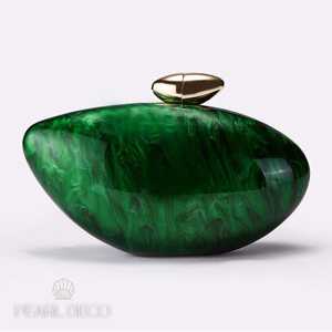 TCE présente un sac à main en mosaïque de résine et de marbre de luxe fait à la main pour femmes, accessoire pour les fêtes, les mariages et les soirées, toutes saisons - Product Image 6