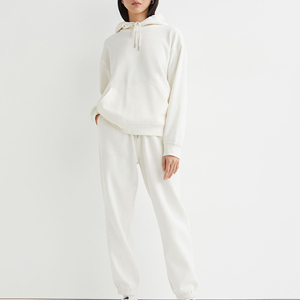 Custom <b>Women</b> Oversized Hoodie Sweatpants Set Blank <b>Fleece</b> Tracksuit Two Piece <b>Jogger</b> Set Casual Pullover Hooded Sweatshirt Match - Product Image 1