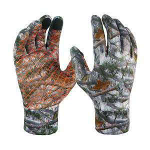 Guantes de caza personalizados de poliéster y spandex, transpirables, con control de agarre en la palma, fabricante de guantes de caza. - Product Image 1
