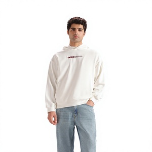Sudadera con Capucha Extra Grande para Hombre, Blanca, de Algodón, con Estampado en la Espalda, Informal, para Otoño - Product Image 6