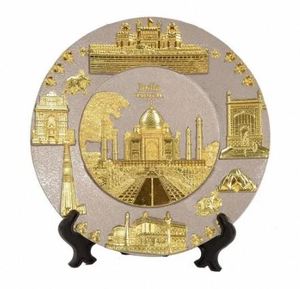 Plato de Arte Cultural Indio Clásico del Taj Mahal con Diseño de Logotipo Personalizado de Alta Calidad, Precio al por Mayor por Proveedor - Product Image 3