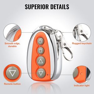 Control remoto automático para puertas correderas de 131 pies de alcance con 4 botones, control remoto multicode EL para operadores de puertas de garaje - Product Image 5