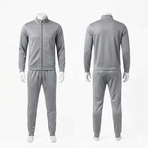 <b>Men's</b> Premium Sports Tracksuit Set Lightweight Full Sleeve <b>Zip</b> <b>Jacket</b> with Matching Track Pants for Running Gym Exercise - Product Image 3