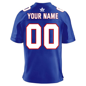 Maillot de football violet pour homme, numéro 1 sublimé, manches courtes, séchage rapide, évacuation de l'humidité, polyester, uniforme de football personnalisé pour équipe - Product Image 5