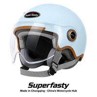 Casque de moto ouvert unisexe de haute qualité, durable, personnalisé, en matériau ABS haute résistance, pour la conduite en toutes saisons