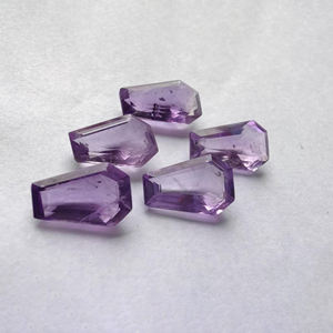 Piedra Preciosa Suelta de Amatista Natural de Calidad AAA+ en Forma de Ataúd, Corte Facetado y Calibrado, Disponible en Todos los Tamaños - Product Image 2