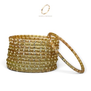 Collection de Fête : Bracelets Tendance en Verre Plaqué Or Style Cachemire avec Perles Goutte de Pluie pour Mariages et Cérémonies Féminines – Prix de Gros - Product Image 1