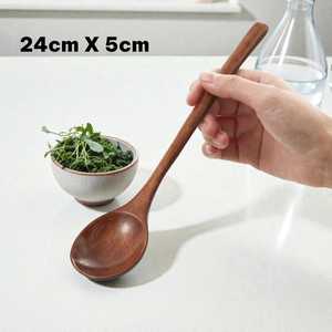 ช้อนไม้สักแกะสลักด้วยมือ |   ทัพพีซุปสไตล์ญี่ปุ่น อุปกรณ์ครัวรักษ์โลก - Product Image 1