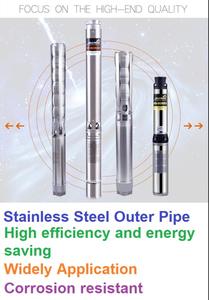 Bomba Sumergible de Acero Inoxidable de Alta Presión Multietapa para Pozos Profundos de 4 Pulgadas, con Rotor de Plástico, Relleno de Resina, 220V/380V, 0.37KW, 0.5HP, OEM - Product Image 6