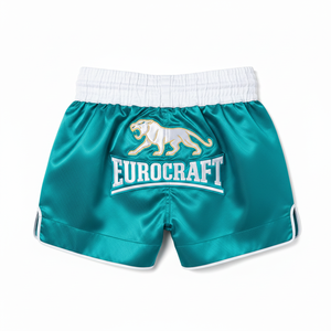Pantalones Cortos de Satén Brillante para Muay Thai, Jersey y Pantalones Cortos de Artes Marciales Mixtas para Hombre, 100% Poliéster, 200GSM, Secado Rápido - Product Image 3
