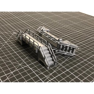 1/144 Scale Hangar Maintenance <b>Platform</b> <b>Ladder</b> Bridge Set Construction Toy Plastic Diorama Accessories Assembly Model Equipment - Product Image 3