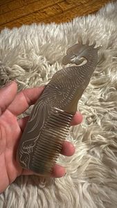 SOFIYA CRAFT Peine de Pavo Real Tallado a Mano en Cuerno de Búfalo Pulido, Peine de Pelo con Forma de Animal de Cuerno Natural, Coleccionable Artístico, Para Regalo Festivo - Product Image 5