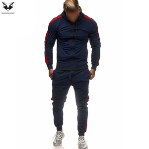 2026 Customized Logo Print Simple Tracksuits, OEM Service Breathable Premium Quality Own Contrast Color Men Wear Tracksuits - Product Image 2