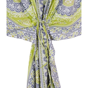 อินเดียพิมพ์ผู้หญิงออกแบบเสื้อสุภาพสตรีสั้น Kaftan สั้นขนาด Kaftan ผ้าฝ้ายเสื้อผ้า Kaftan เสื้อผ้าผู้หญิงชุด - Product Image 6