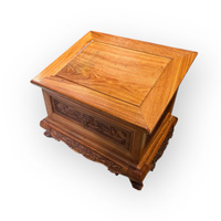 Table de prière compacte moderne avec compartiment de rangement intégré en bois Huongwood pour salon