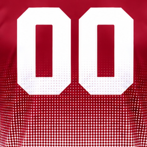 Crimson Red and <b>White</b> Gradient Sublimation T <b>Shirt</b> <b>Men</b> <b>Short</b> <b>Sleeve</b> Crew Neck Customized Printed Sports Training Performance - Product Image 5
