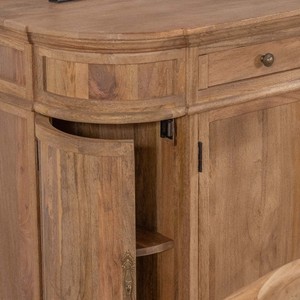 Vandana Autumn Structure Solid mango wood <b>sideboard</b> with rounded edges, 150 cm, Eglantine - Product Image 5