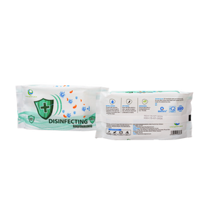 Lingettes désinfectantes écologiques non tissées antibactériennes emballées individuellement pour usage domestique adultes paquet de 20 feuilles - Product Image 1