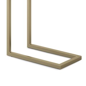 Tavolino Skyler C Marrone Scuro/Oro, Elegante Tavolino da Caffè con Finitura Premium - Product Image 4