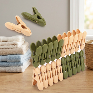 Pinces à linge écologiques HALO en plastique antidérapantes, pinces à linge pour la maison, clips pour suspendre les sacs alimentaires - Product Image 5
