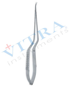 Tijeras micro de bayoneta Yasargil de acero inoxidable premium, color plateado - Product Image 1