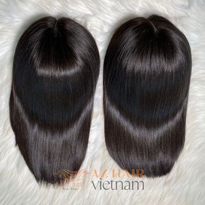 Perruques en cheveux humains vietnamiens, couleur naturelle droite, qualité 12A, cheveux vierges bruts - Product Image 4