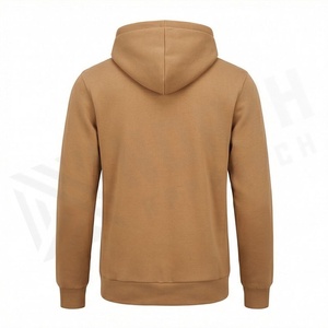 Sweat-shirt à capuche zippé pour homme, couleur unie, décontracté, manches longues, pour l'automne, avec poches latérales, coupe classique, polaire mi-lourde - Product Image 2