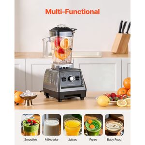 Robot da Cucina Multifunzione Professionale da 61 oz 1400W per Frullati (Spina UK/US) - Product Image 4