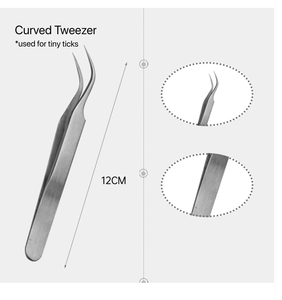 Kit de extracción de garrapatas de acero inoxidable, 2 piezas, kit de extracción de garrapatas para mascotas - Product Image 2
