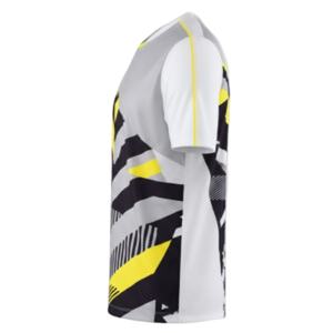 เสื้อยืดกีฬาผู้ชายแขนสั้นพิมพ์ลายเรขาคณิต - Product Image 3