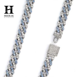 Cadena Cubana Miami Personalizada con Incrustaciones de Diamantes de Imitación en Rosa y Blanco - Joyería de Lujo para Hombre/Unisex - Product Image 6