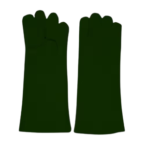 Gants de barbecue ignifuges robustes de haute qualité en cuir de vachette pleine fleur et pour le soudage - Vente en gros pour usage personnel - Product Image 5