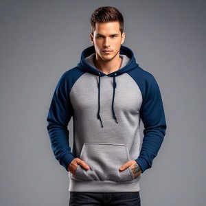 Sweat à capuche doublé pour homme 2023, multicolores, manches longues, 100% coton, confortable, nouveau design - Product Image 1